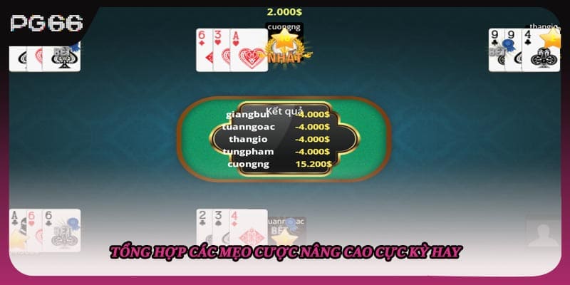 Tổng hợp các mẹo cược nâng cao cực kỳ hay